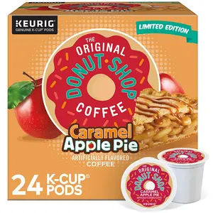 The Original Donut Shop, Caramel Apple Pie, Single-Serve Keurig K-Cup Pods, Light Roast - High Box Count