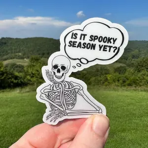 “Spooky Season” Clear Sticker
