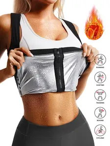 Women's Sauna Suit Fitness Exercise Sweat Steaming Jacket Long Sleeve, Tight-Fitting Sports Bra Gym Equipment Accessories Waist Trainer, Sports Sauna Top