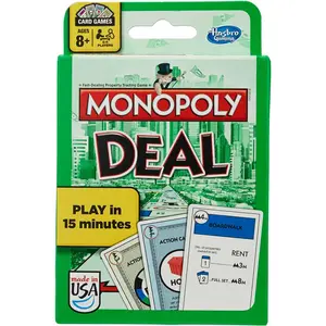 Monopoly Deal Card Game - Fast-Paced Fun for Families & Kids, Ages 8+ | 2-5 Players | Quick 15-Minute Playtime | Perfect for Travel & Game Nights