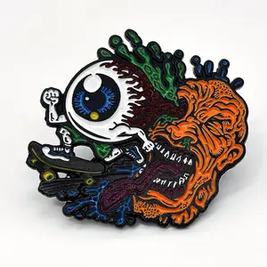 Skate Eyeball Enamel Pin