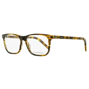 Zegna Vicuna Rectangular Eyeglasses EZ5187 053 Blonde Havana 56mm