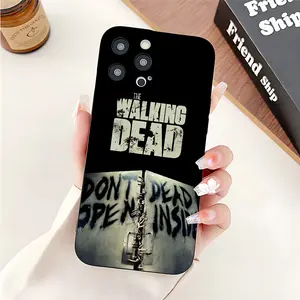 W-Walking Dead TPU Phone Case For iPhone 17/16/15/14/13/12/11/Pro/ProMax/Plus/17Air/Xsmax/16E, for Samsung S25/S24/S23/S22, Creative Cartoon Design, Fun and Unique, Simple and Fashionable Trendy, Christmas Halloween Gift for Men and Women