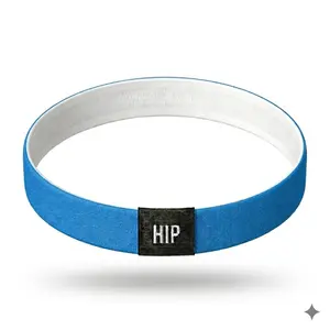 Blue Neon Solid Neutral Non-Slip Thin Headband