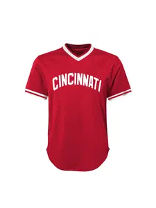 Men's Vintage Embroidered Baseball Jersey, 11 red Sporty V Neck Short Sleeve Tee, Loose Fit All Season Training Top