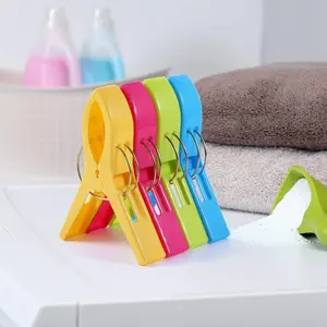4Pcs Large Heavy Duty Beach Towel Clips. Colorful Plastic Windproof Clothespins Laundry Pegs for Drying Clothes Blankets. Cruise Ship Pool Vacation Essentials & Home Laundry Room Hacks. #laundrytok #cruisehacks