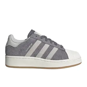 adidas Womens Superstar Xlg Lace Up Sneakers Shoes Casual - Grey