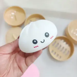 New Colorful Cute Baozi Squishy Toy, Handheld, Includes Steamer Storage, Educational and Stress Relief, Perfect Desk Decor, Ideal Gift for Holidays and Birthdays