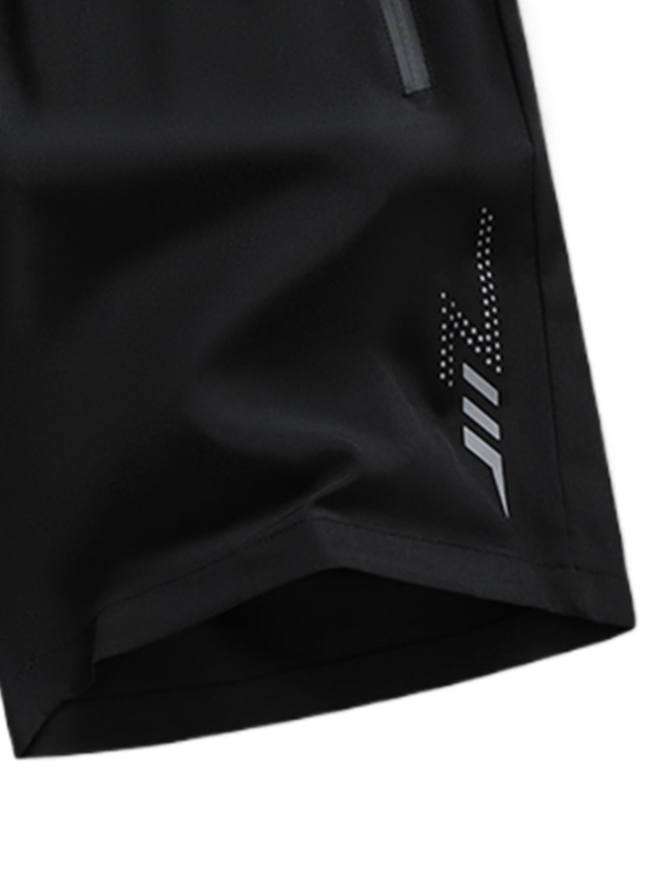 5 Pack Boys Quick Dry Athletic Shorts, Youth Summer Sports Shorts with Zipper Pockets, Loose Casual Running Shorts for Kids