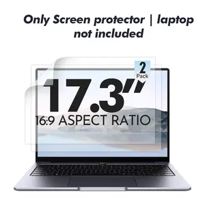 Gavnboon 2-Pack 17.3 Inch Laptop Screen Protector Film, 9h Hardness Anti-Scratch Anti-Glare Anti-Fingerprint, Easy Install for Home Office Gaming
