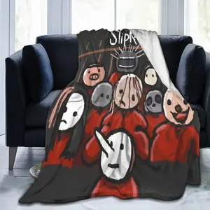 Slipknot themed printed blanket, soft and comfortable, suitable for all seasons, suitable for living room, office, sofa decoration