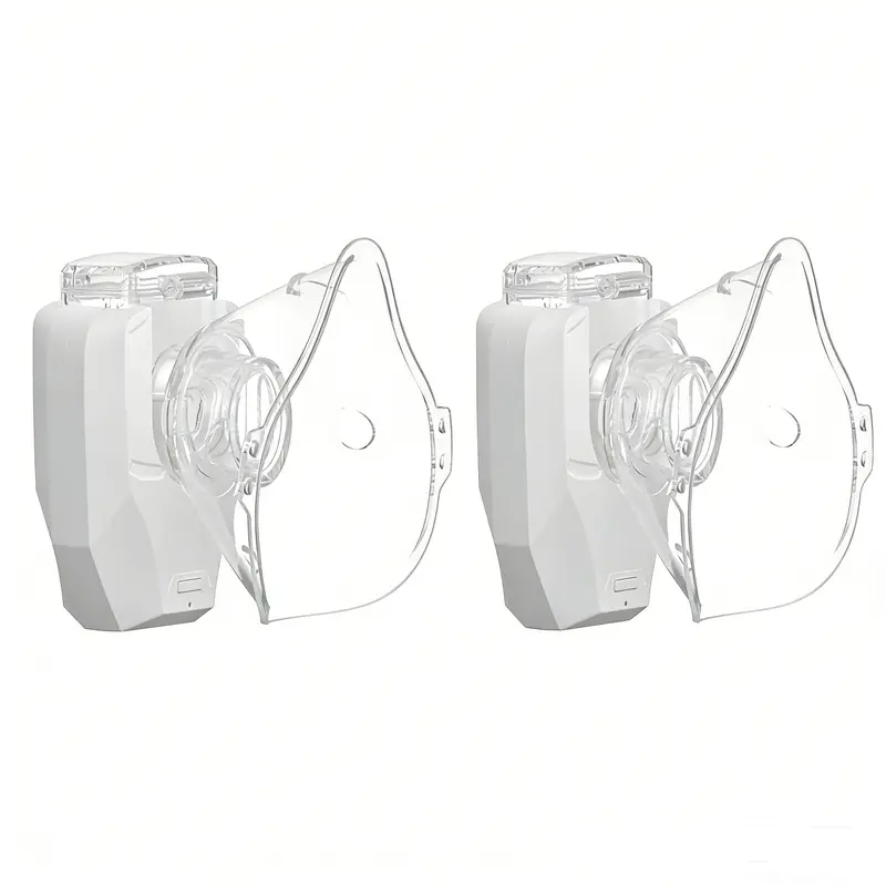 2PCS USB Rechargeable Handheld Humidifiers - Portable Cord-Free Moisturizing Devices with Built-In Lithium Batteries, Compact Travel Humidifier for Hotel Room, Home Dorm, Personal Facial Care (Moisturizes Skin), Rechargeable Handheld Humidifier