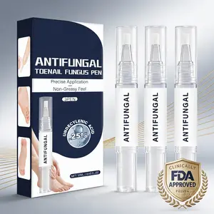 Strength Nail Renewal Pen - Restores Clarity for Discolored, Thick & Damaged Nails - Easy Brush Applicator