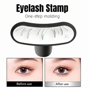 Reusable False Eyelash Stamp, Quick-Dry Design, Ideal for Beginners & Cosplay, Sweatproof & Smudge-Free, Natural Look Lashes