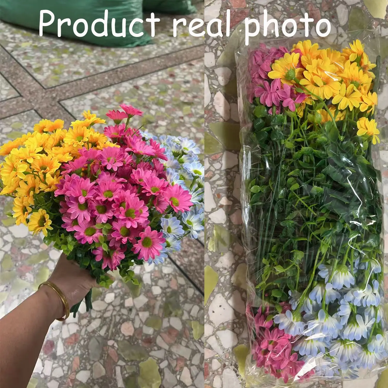 12 Bouquets Artificial Daisies, UV Resistant Plastic Faux Flowers, Decorative Fake Flowers for Indoor and Outdoor Use, Fake Floral Decor for Window Box, Garden Pots #GLOBAL PICKS