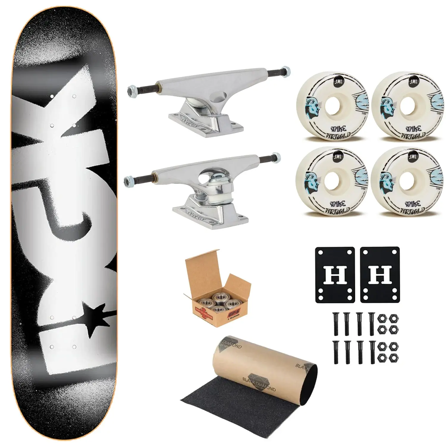 DGK Premium Skateboard OG Logo 8.5" Krux Trucks, SML Wheels, Indy Bearings