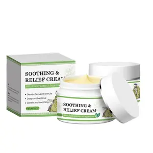 Natural soothing ointment, herbal sensitive skin care cream, containing honeysuckle and peppermint, suitable for eczema, psoriasis and itching, gentle formula suitable for daily care.