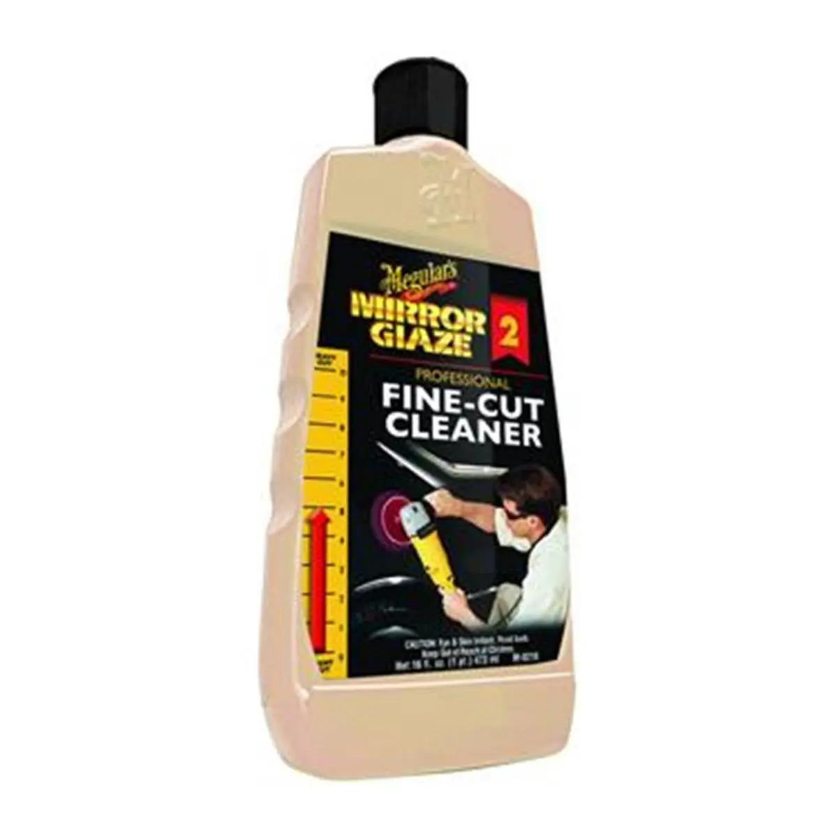 212 MAIN MEGUIARS M0216 16oz Fine Cut Polishing Compound, Hand-Apply Car Wax Polish, Removes Defects, Enhances Gloss Clarity, Car Scratch Repair Cleaner