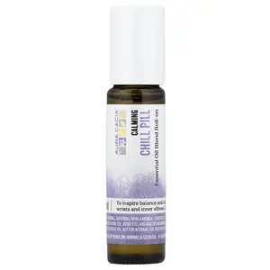 Aura Cacia Essential Oil Blend, Roll-On, Chill Pill, 0.31 fl oz (9.2 ml)