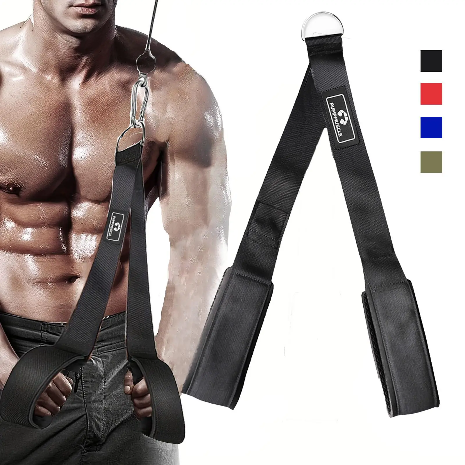 Anti-slip Tricep Rope Cable Attachment, Heavy Duty Triceps Pull Rope Exerciser, Multi-use Exercise Machine Accessories, Fitness Equipment for Home Gym, Workout Equipment, Tricep Pull Down Attachment