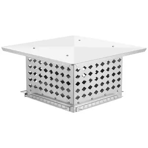 GARVEE Chimney Cap,13" x 13" Stainless Steel Single Bolt Chimney Fireplace Cover with Practical Accessories & Easy Installation,Waterproof,Mesh Chimney Flue Cover for Protection From Birds, Debris, Rain