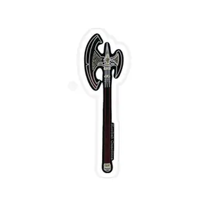 Blooded Greataxe Transparent Outdoor Stickers, Die-Cut, 1pc