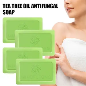 115g tea tree oil facial & body cleansing soap, Moisturizing, rich in tea tree essential oil and glycerin, deeply cleanses the skin, moisturizes and nourishes, makes the skin more radiant, suitable for both men and women, Body Care