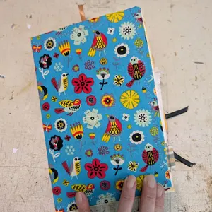Floral Birdie Fabric Cover Two Signature Junk Journal