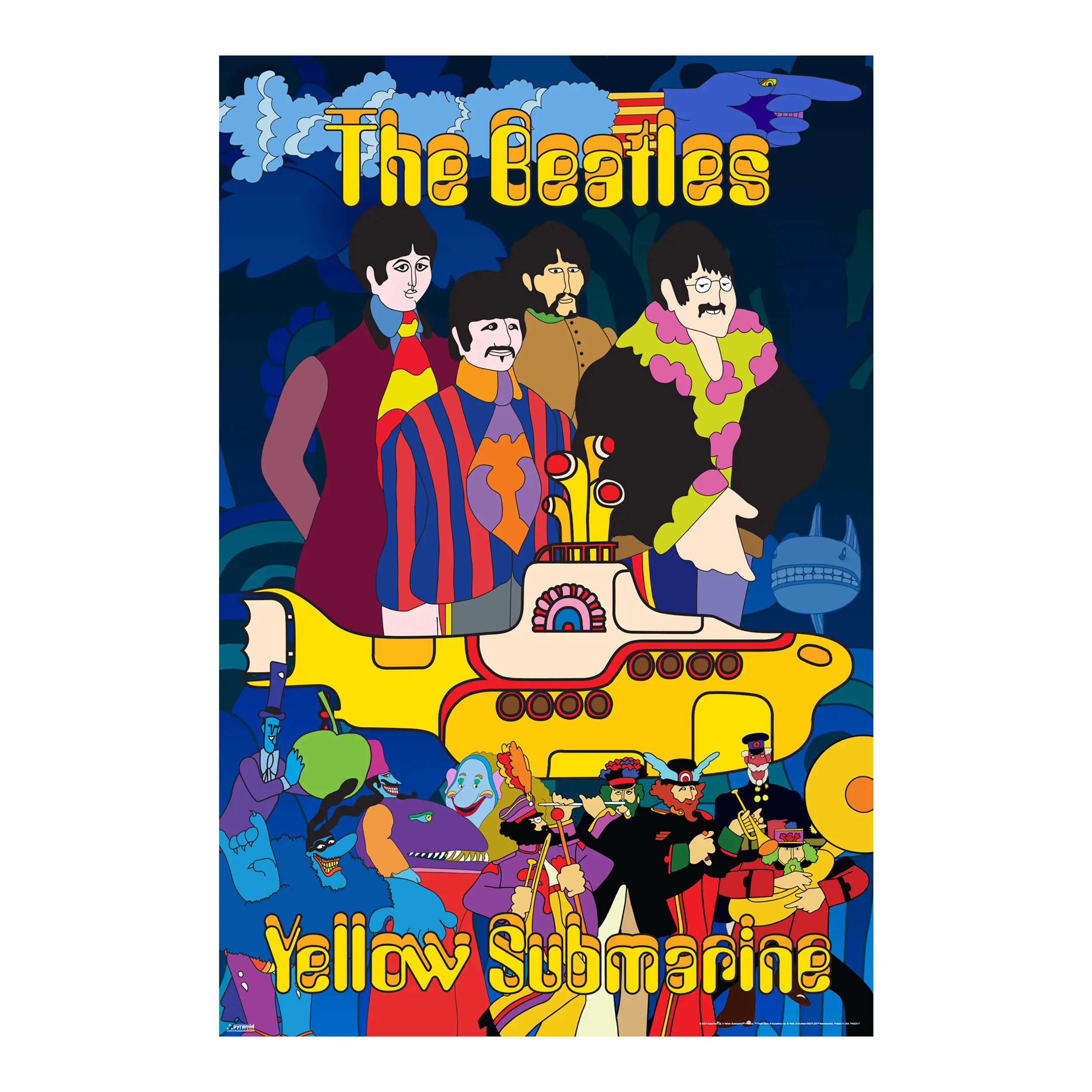 The Beatles - Yellow Submarine-Aquatic - 24x36 Unframed Poster