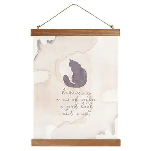 Framed Canvas Banner - Cat