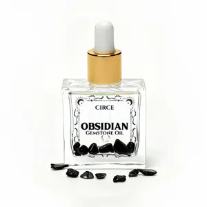 Black Obsidian Body Oil Sample – Crystal-Infused Protection & Glow | 1 oz