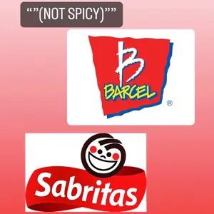 Mix of Mexican sabritas and Barcel pack of 15 ''''(NOT SPICY)"'''