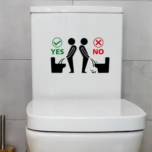 Creative DIY Toilet Sticker, Bathroom Toilet Tank Decoration, Bathroom Accessory, Waterproof Self-Adhesive, Easy to Use, Durable & Stylish Design, Easy Installation