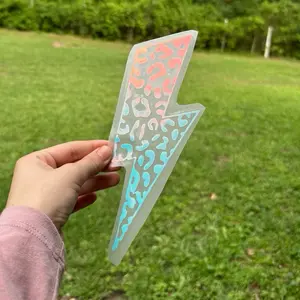 Lightning bolt vehicle sticker