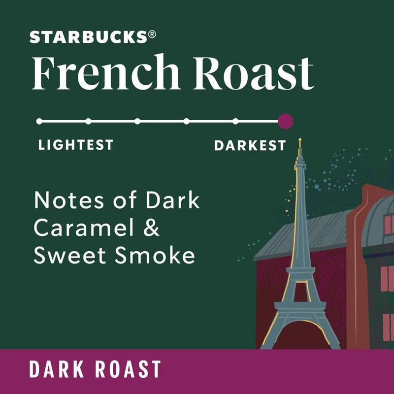 Starbucks Whole Bean Coffee, Dark Roast Coffee, Espresso Roast, 100% Arabica, 6 bags (18 oz each)