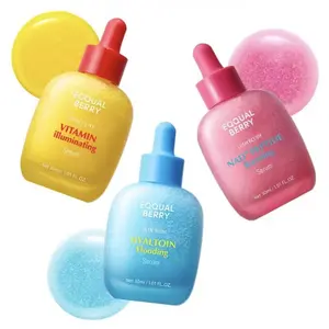 EQQUALBERRY Pick, Drop & Glow 3-Step Skin Longevity Routine, Korean Face Serum Set, Includes Vitamin Illuminating, NAD+ Peptide Boosting, Bakuchiol Plumping, Aloe PDRN Calming & Hyalton Flooding Serums, Hydrating & Calming Care, 3 x 1.01 fl.oz / 30ml