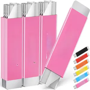 Utility  | Box Cutters | Set of 12 | Retractable  | All Metal Sheath | 12 Utility  included | Box  Small | Paper  | Letter Openers (Pink)
