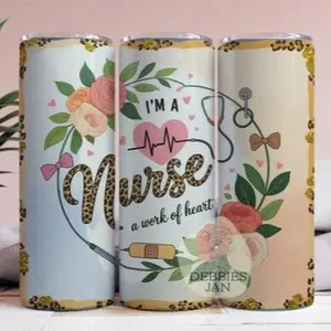 Nurse | 20oz sublimation transfer print out (TRANSFER ONLY, NOT A FINISHED TUMBLER)