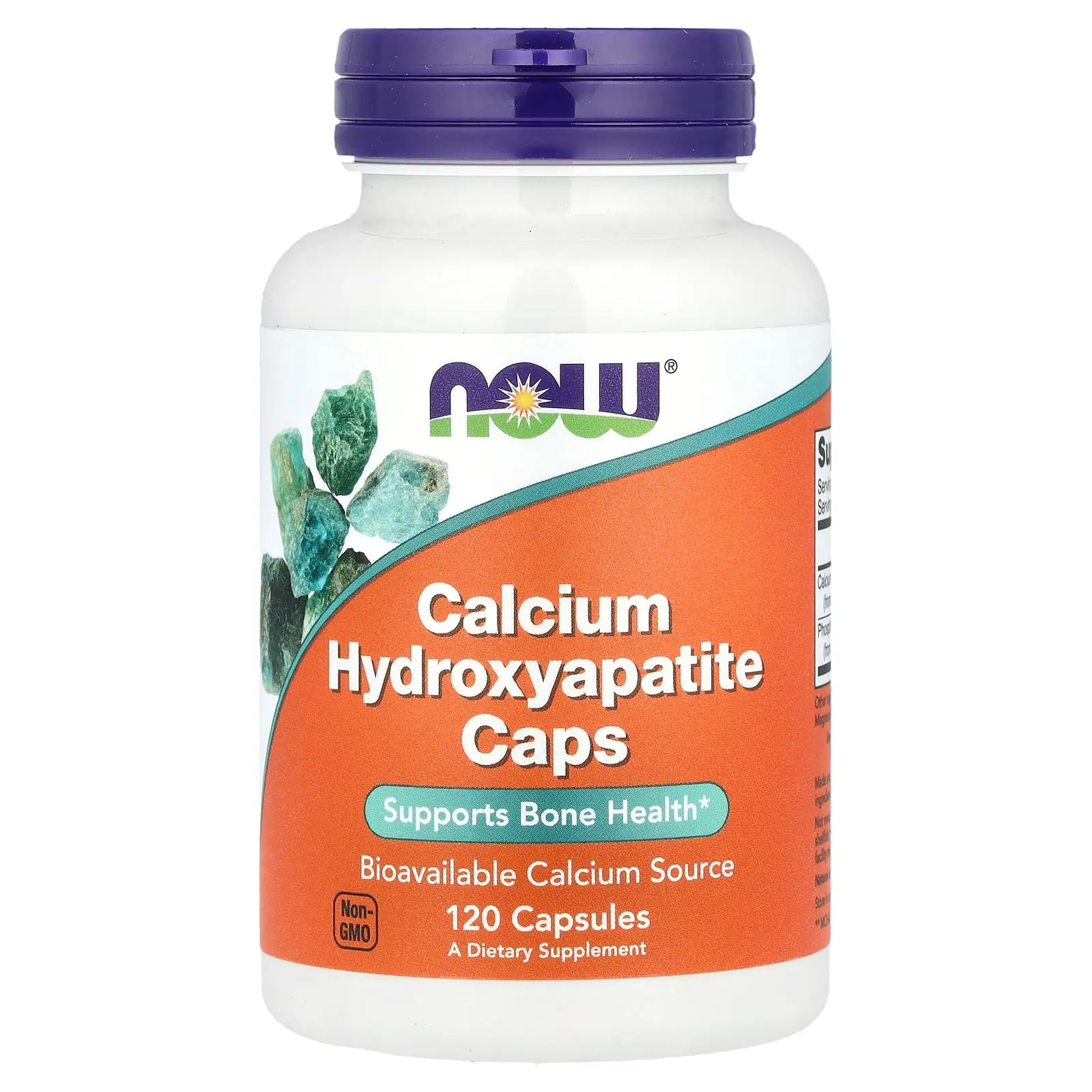 NOW Foods Calcium Hydroxyapatite Caps, 120 Capsules
