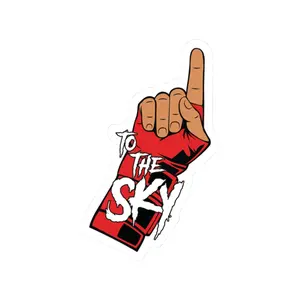 To The Sky Kiss-Cut Stickers, Decal, Laptop Decor, Vinyl Label, WWE Fan Gift
