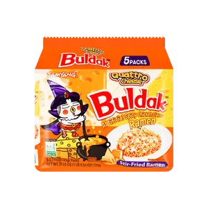 SAMYANG Quattro Cheese Flavor Buldak Ramen Pack of 5  & Hot Chicken Flavor