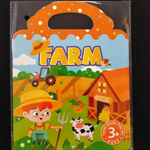 Waterproof Sticker Activity Book, 1 Piece Multiple Theme Travel Learning Look, Educational Toy for Arts & Crafts