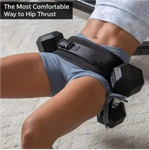 1pc Durable Sports Waist Belt, Adjustable Adult Hip Thrust Belt Suitable For Squats, Planks, Home Workout And Kettlebell Training