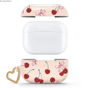 2026 Cherry Bee AirPods Case – Cute Cartoon Ms Cherry Silicone Protective Cover with Keychain, Shockproof Anti-Drop Earbuds Case for AirPods & AirPods Pro, Kawaii Gift for Girls