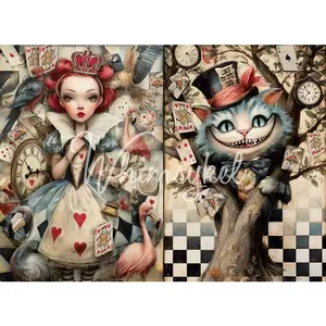 Whimsykel - Chester & the Queen Decoupage Paper (21x29 Size)