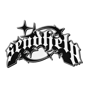 Glossy SENDHELP Curved Car Sticker Decal