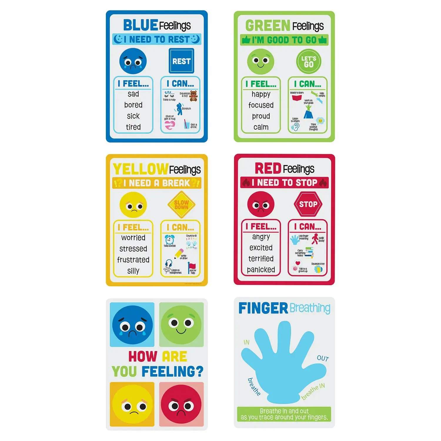 Social Emotional Learning Strategy Posters - 6 Pcs