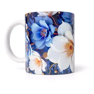 Taza con arreglo  Floral Drinkware Sublimation Tumbler