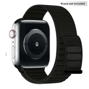Compatible Nylon Sport Band for Apple Watch, Breathable Adjustable Woven Replacement Strap, Smart Watch Accessories, Fits Iwatch Series 1 2 3 4 5 6 7 8 9 10 11 Se Ultra