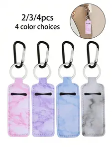 Lipstick Keychain Holder with Clip, Keychain for Bags, Women's Winter Gift, Portable Lip Balm Case, Travel Accessory, Multifunctional Keyring, Practical Gift